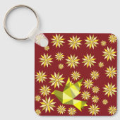 LIEFDESVOGEL MET BLOEMCADEAU SPECIALE DAG, VERJAAR SLEUTELHANGER (Voorkant)