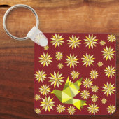 LIEFDESVOGEL MET BLOEMCADEAU SPECIALE DAG, VERJAAR SLEUTELHANGER (Voorkant)