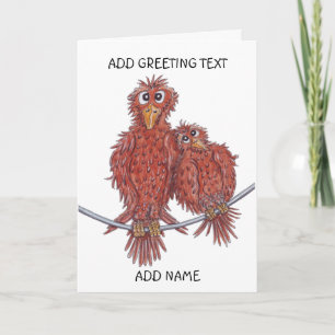 Liefdesvogels Knuffelkaart Kaart