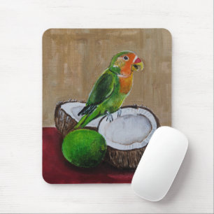 Liefdesvogels Tropisch Feest Schilderij van Alfred Muismat