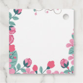 liefdesvogels veer bedankjes labels (Achterkant)