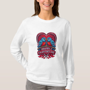 Liefdesvogels Voor Altijd – Romantisch Valentijnsd T-shirt