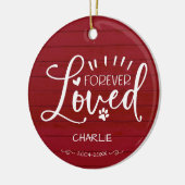 Liefdevol aandenken aan kat of hond huisdier herde keramisch ornament (Links)