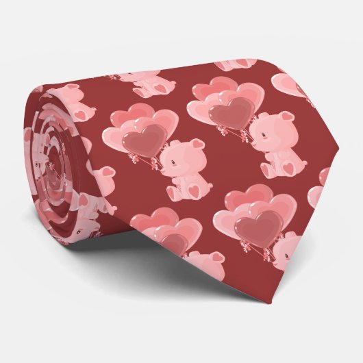 Liefdevol Beer Stropdas (Opgerold)