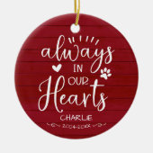 Liefdevol Boerderij Kalligrafie Huisdier Herdenkin Keramisch Ornament (Voorkant)