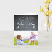 Liefdevol getrokken Vaderdag Fotokaart Kaart (Gele Bloem)