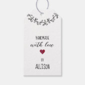 Liefdevol Handgemaakt Kraft Cadeaulabel (Voorkant)