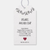 Liefdevol Handgemaakt Kraft Cadeaulabel (Achterkant)