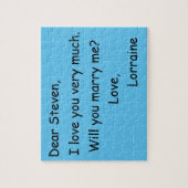 Liefdevol huwelijksaanzoek legpuzzel (Verticaal)