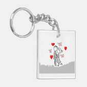 **LIEFDEVOL KOPPEL** SLEUTELHANGER (Voorkant Links)