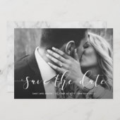 Liefdevol script | Sla de datum op met foto Save The Date (Voorkant / Achterkant)