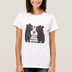 Liefdevolle Beer Knuffel T-shirt