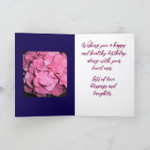 Liefdevolle en bloeiende, verjaardagswensen Kaart (Binnen)