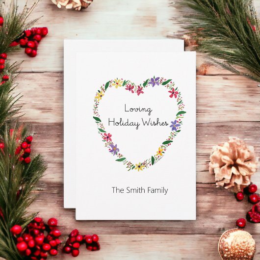 Liefdevolle feestdagen met personalisatie feestdagenkaart