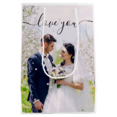 Liefdevolle Fotocadeautas Medium Cadeauzakje (Achterkant)