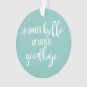 Liefdevolle Geheugenfoto Pet Memorial Kerstboom Ornament (voorkant)