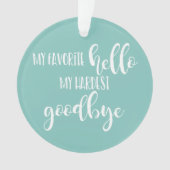 Liefdevolle Geheugenfoto Pet Memorial Kerstboom Ornament (voorkant)