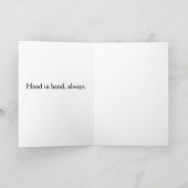 Liefdevolle handen vasthoudend romantisch stel kaart (Binnen)