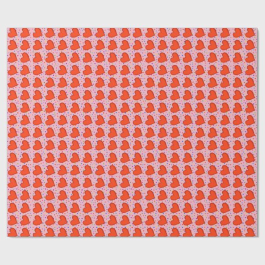 liefdevolle harten inpakpapier (Vlak)