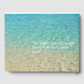 Liefdevolle herinnering Beach Water Shore begrafen Gastenboek (Achterkant)