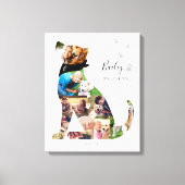 Liefdevolle Herinnering Hond Foto Collage Huisdier Canvas Afdruk (Voorkant)