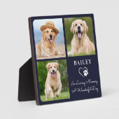 Liefdevolle Herinnering Huisdier Hond Herdenkings Fotoplaat (Voorkant)