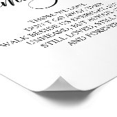 Liefdevolle Herinnering In Onze Hart Herdenking Bo Poster (Hoek)