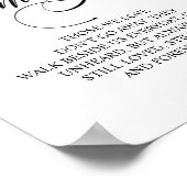 Liefdevolle Herinnering In Onze Hart Herdenkingste Poster (Hoek)