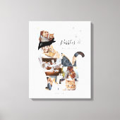 Liefdevolle Herinnering Kat Foto Collage Huisdier  Canvas Afdruk (Voorkant)