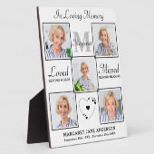 Liefdevolle Herinnering Persoonlijke Memoriam met  Fotoplaat (Zijkant)