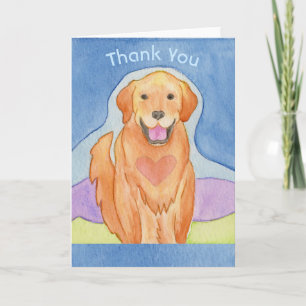 Liefdevolle hond dank je kaart