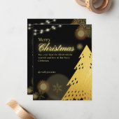 Liefdevolle kerstkaart notitiekaartje (Voorkant / Achterkant in situ)