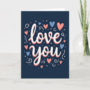 Liefdevolle Kunstige Script Kaart