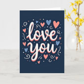 Liefdevolle Kunstige Script Kaart (Gele Bloem)