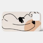 Liefdevolle lijnkunst Case-Mate iPhone case (Achterkant (horizontaal))