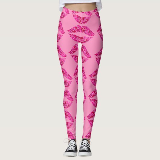 Liefdevolle lippen 01 leggings (Voorkant)