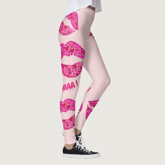Liefdevolle lippen 01 MWAAA! Leggings (Rechts)