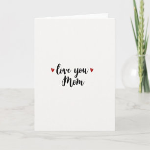 Liefdevolle Moeder Handgeschreven Kaart