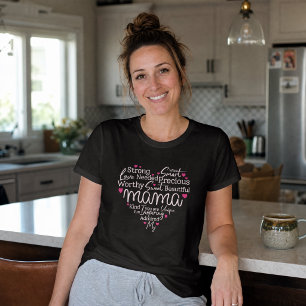 Liefdevolle Moeder Inspirerende Woorden T-shirt