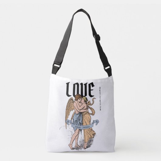 Liefdevolle Omhelzing – Illustratie van Romantisch Crossbody Tas (Voorkant)