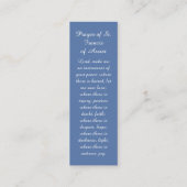 Liefdevolle Overleden Boek Merk Gebedskaart Contactkaartje (Achterkant)