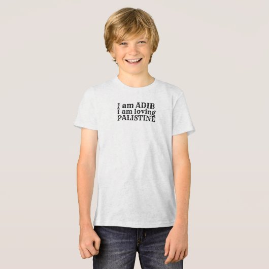 Liefdevolle Palestina Tri-Blend Shirt (Voorkant volledig)