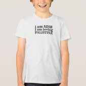 Liefdevolle Palestina Tri-Blend Shirt (Voorkant)