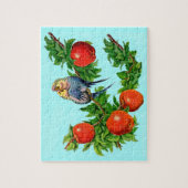 liefdevolle paraketten legpuzzel (Verticaal)