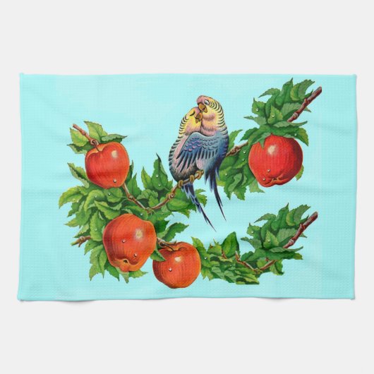 liefdevolle paraketten theedoek (Horizontaal)