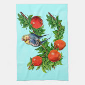 liefdevolle paraketten theedoek (Verticaal)
