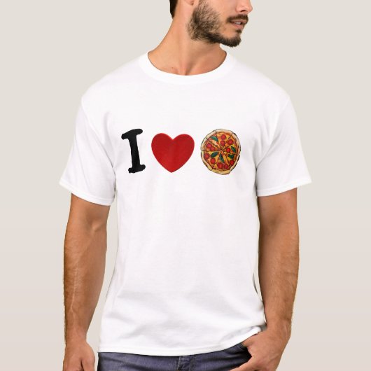 Liefdevolle Pizza T-Shirt (Voorkant)