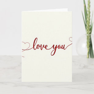 Liefdevolle Romantische Hartkaart Kaart