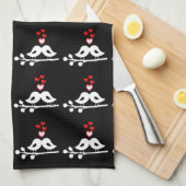 **LIEFDEVOLLE TORTELDUIFJES** KEUKENHANDDOEK (Quarter Fold)