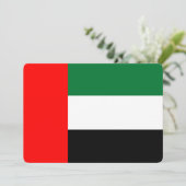 Liefdevolle uitnodigingen met Vlag van de VAE (Staand voorkant)